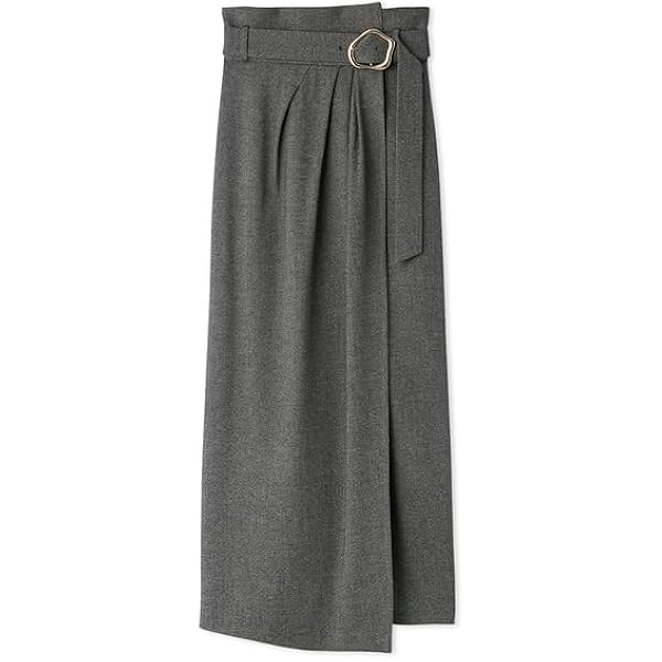 Amazon.co.jp: [フレイ アイディー] ベルト付きタックデザイン